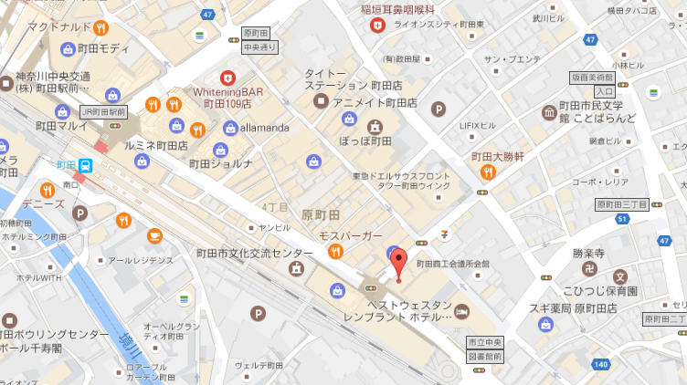 町田キャンパスの地図